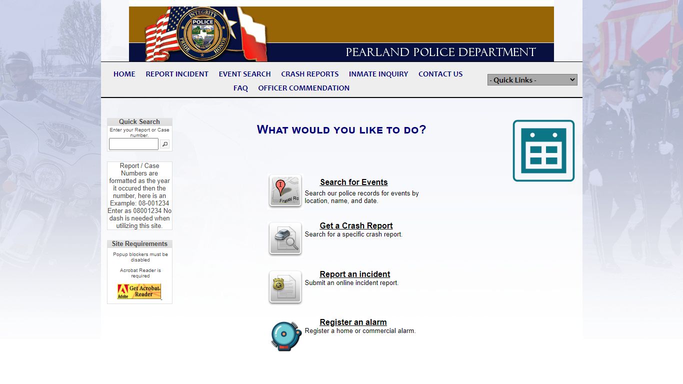 Pearland Police Department P2C